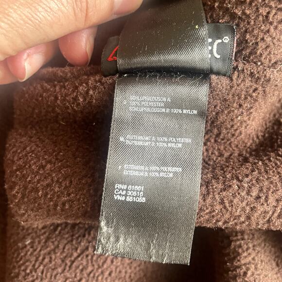 The North Face Women's Polartec Full Zip Brown Jacket Sz M - Picture 9 of 10